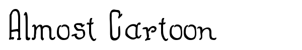 Almost Cartoon font preview